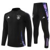 Allemagne Sweat d'Entraînement Quarter-Zip 2024-25 Noire Pour Enfant